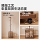 Solid wood deer clothes hanger floor-standing bedroom living room mobile clothes hanger dirty clothes basket storage rack creative children's coat rack