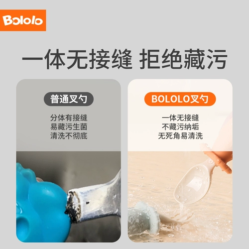 Детская ложка для еды для тренировок, вилка для кормления, посуда