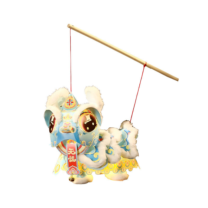 马年元宵醒狮灯笼儿童手提材料包花灯新年过年摆摊小商品PVC,淘宝优惠券,粉丝福利购,淘宝优惠卷