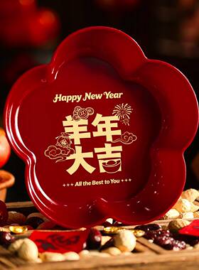 春节果盘新零食水果瓜子收纳盒