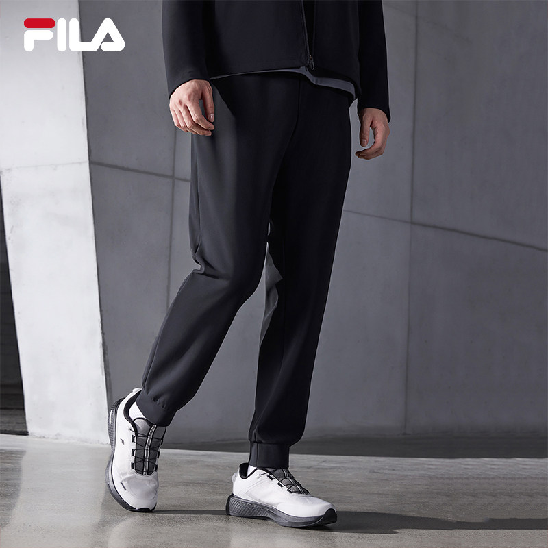 FILA 斐乐官方男士针织长裤2025冬季新款健身运动简约基础收口裤,淘宝优惠券,粉丝福利购,淘宝优惠卷