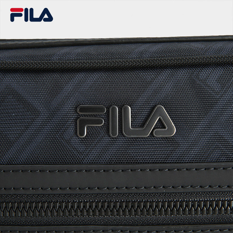 黑武士|FILA 斐乐官方男老花挎包新款时尚休闲单肩包斜挎包随身包,淘宝优惠券,粉丝福利购,淘宝优惠卷