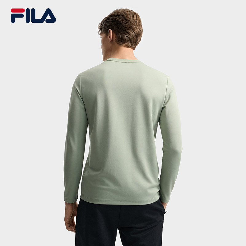 FILA 斐乐官方男长袖T恤秋季新款时尚圆领运动长T上衣,淘宝优惠券,粉丝福利购,淘宝优惠卷