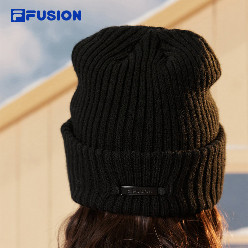 FILA FUSION斐乐潮牌情侣款针织帽冬季新款时尚休闲帽毛线帽,淘宝优惠券,粉丝福利购,淘宝优惠卷