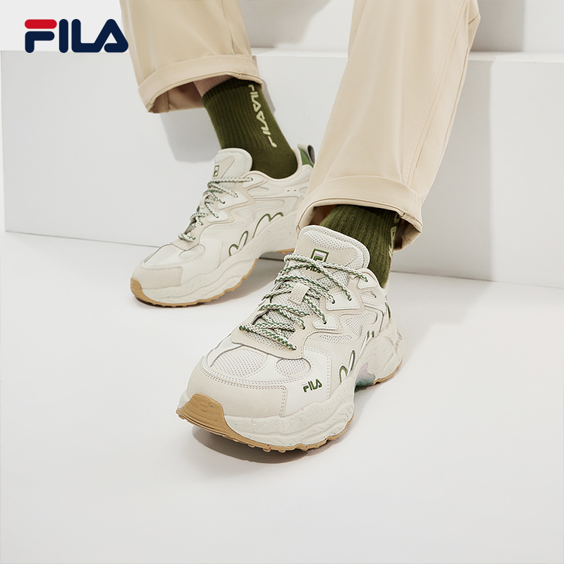 FILA 斐乐官方男鞋FERN摩登运动鞋春款蕨草鞋休闲鞋老爹鞋 - 图3