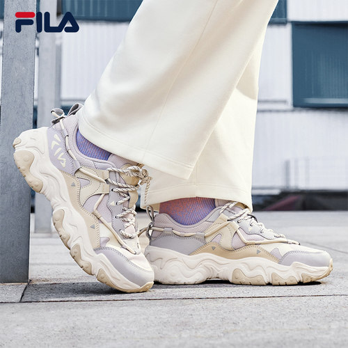 【杨幂同款】FILA斐乐官方运动鞋女鞋秋季猫爪鞋5代休闲鞋老爹鞋 - 图0