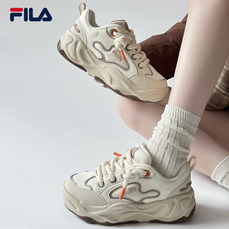 流沙鞋|杨幂同款FILA 斐乐女BROOK 2秋冬面包板鞋黑色休闲运动鞋,淘宝优惠券,粉丝福利购,淘宝优惠卷