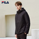 85鸭绒轻薄款FILA斐乐男士羽绒服2025冬新款商务基础保暖连帽外套