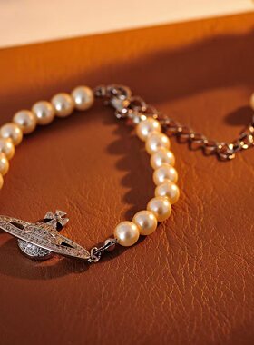 星球爆款珍珠项链轻奢小众高级感锁骨链女款2025新款批发代发