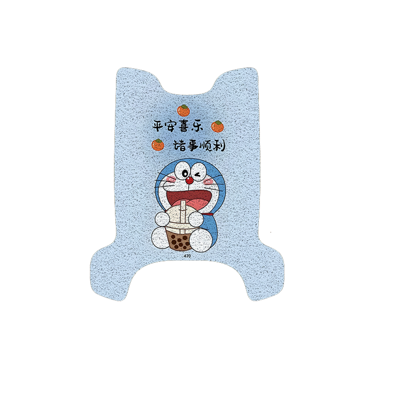 适用小刀泡泡糖国风版电动车脚垫电瓶车脚踩垫加厚卡通丝圈脚垫,淘宝优惠券,粉丝福利购,淘宝优惠卷