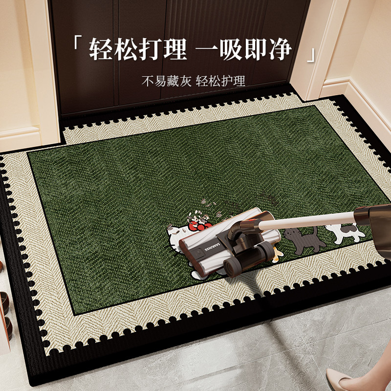 2026新款圈绒免洗耐脏入户门除尘脚垫玄关防滑防脏污中古风地垫,淘宝优惠券,粉丝福利购,淘宝优惠卷