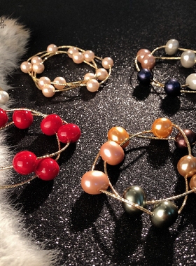 手链形贝珠弹力绳好运连连大牌