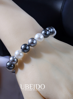 新款正圆强光贝珠手链手镯首饰礼