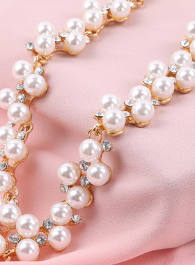 短款水晶锁骨链优贝朵结婚装饰品