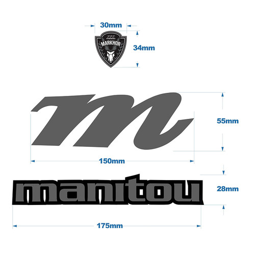 马尼托manitou markhor前叉贴纸自行车装饰山地车前叉改色贴防水 - 图0