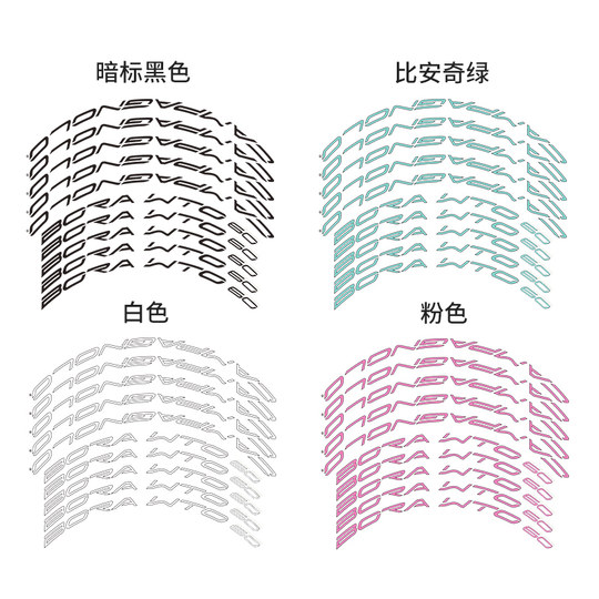 New BORASC road carbon wheel sticker rim