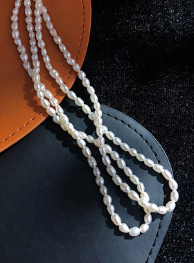 法式复古时尚风高级感天然珍珠