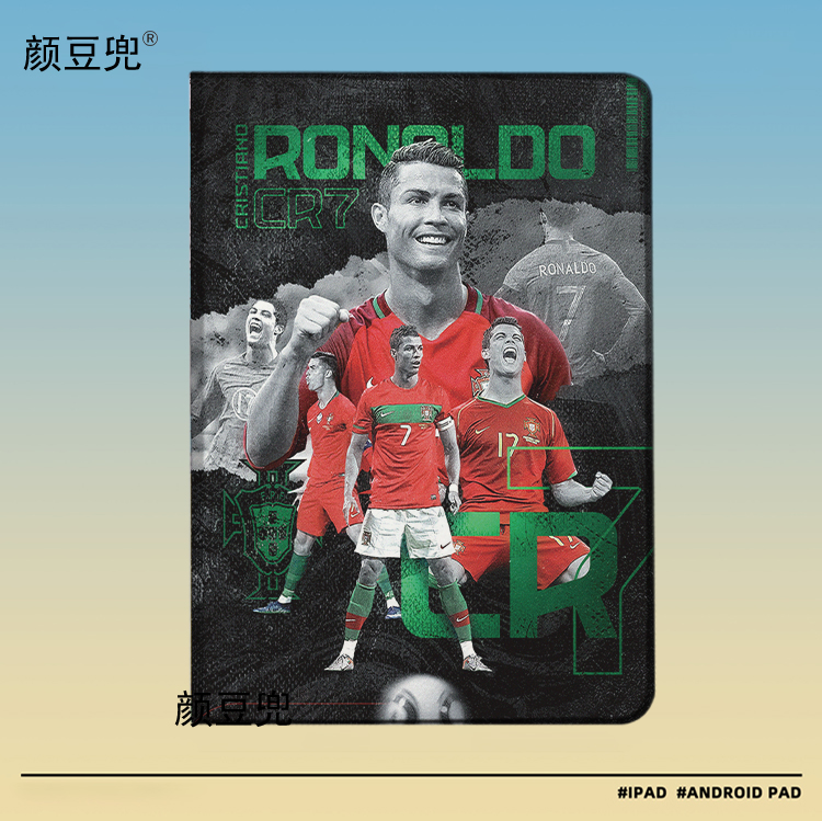 C罗纳尔多 Ronaldo 足球周边air4/5 10.9保护套mini56第十代ipad7/8/9 10.2适用于matepad 11.5小米6pro荣耀9 - 图0