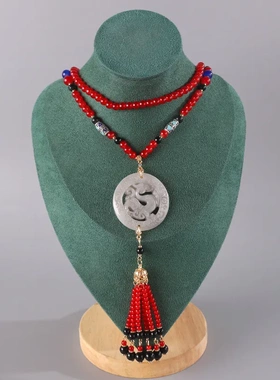 新中式民族风长款斜挎项链