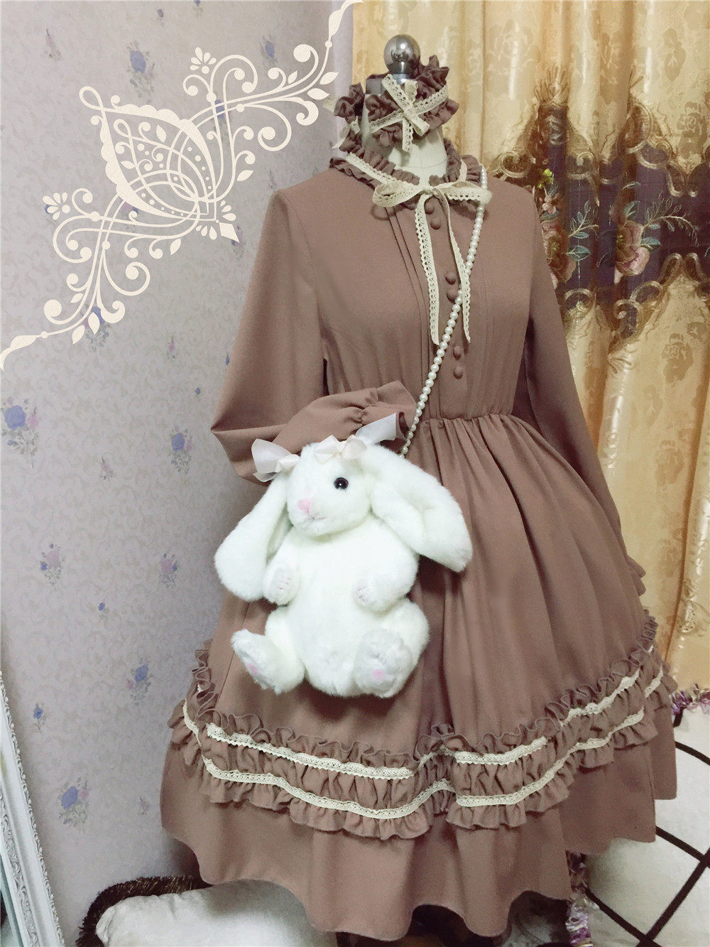 清仓捡漏孤品逗酱原创维多利亚中世纪复古Lolita长袖短袖连衣裙