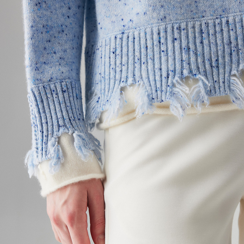 【彩点碰撞】帕罗2025秋冬新款针织100%全山羊绒衫女高领保暖毛衣,淘宝优惠券,粉丝福利购,淘宝优惠卷