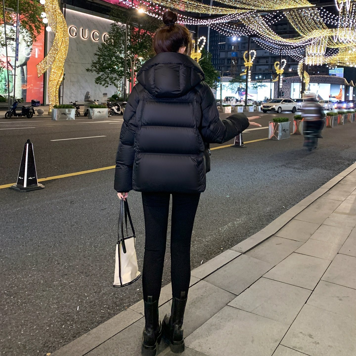 小个子黑色短款羽绒服女2025冬季新款女士宽松白鸭绒加厚保暖外套,淘宝优惠券,粉丝福利购,淘宝优惠卷