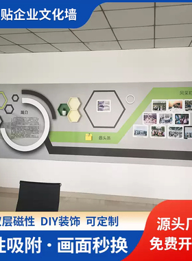 高端磁吸企业文化墙定制