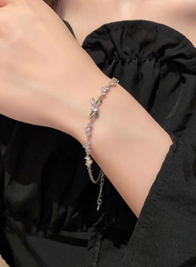 饰尚e族甜美蝴蝶结手链女简约时尚气质百搭手环个性网红创