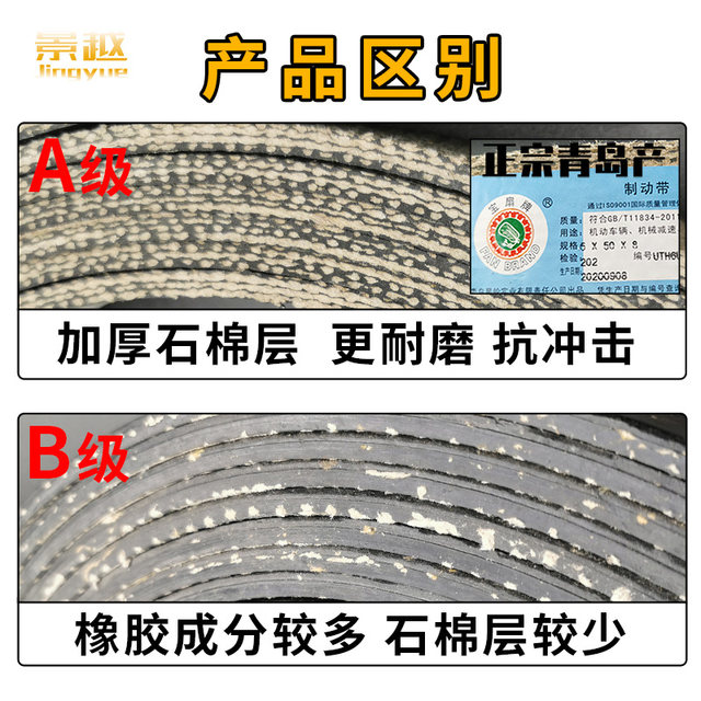Qingdao bronze wire brake belt high-quality 10mm