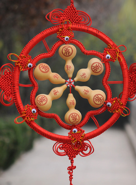 天然葫芦挂件中国结挂饰