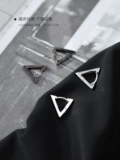 Треугольник, серьги подходит для мужчин и женщин, серебро 925 пробы, популярно в интернете