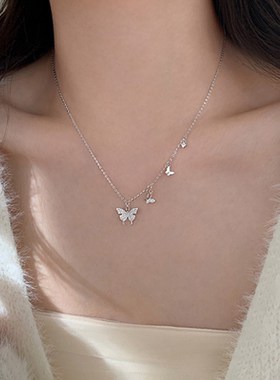 其他925银纯银十字链女时尚新颖