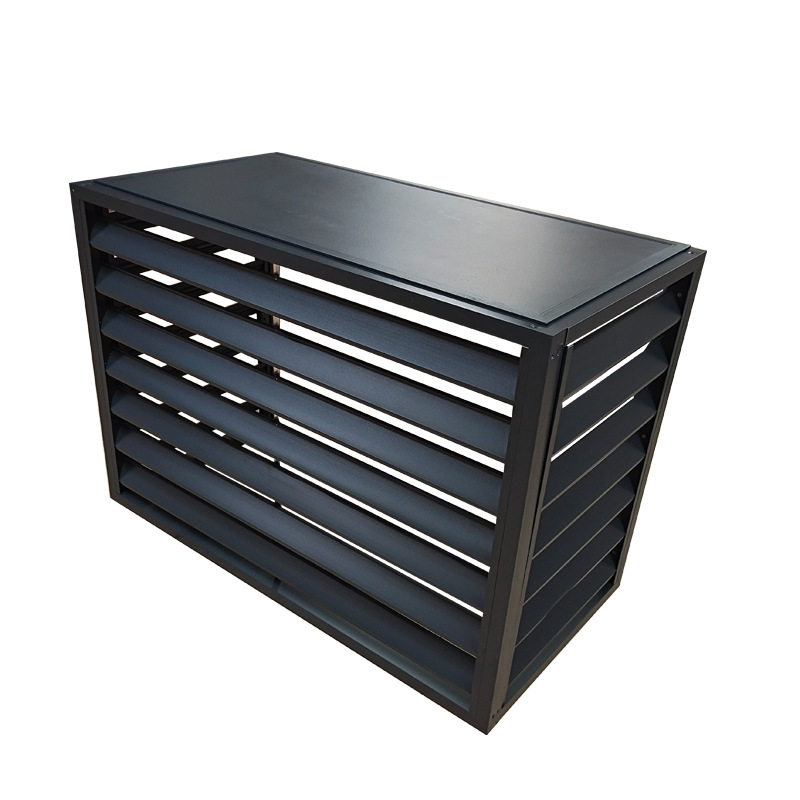 铝合金室外空调外机机箱保护罩外墙防雨遮阳百叶窗格栅空调防护罩,淘宝优惠券,粉丝福利购,淘宝优惠卷