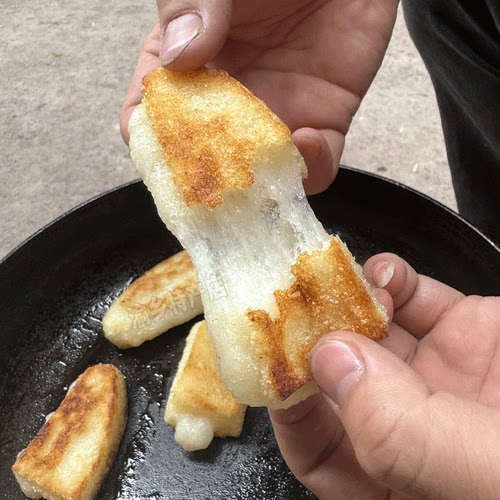 糯米糍粑重庆垫江特产原味白糍粑糯米团子中秋节传统美食粑粑 - 图0