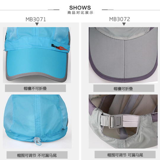 Thin summer hat with sun protection and sun protection