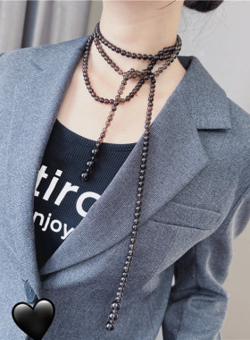 长款首饰女一款多戴毛衣链女复古