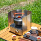 Portable outdoor travel tea set cassette stove