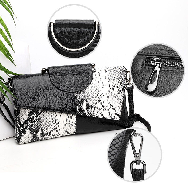 真皮新款2020时尚女士大容量手拿包 七黛女士包袋