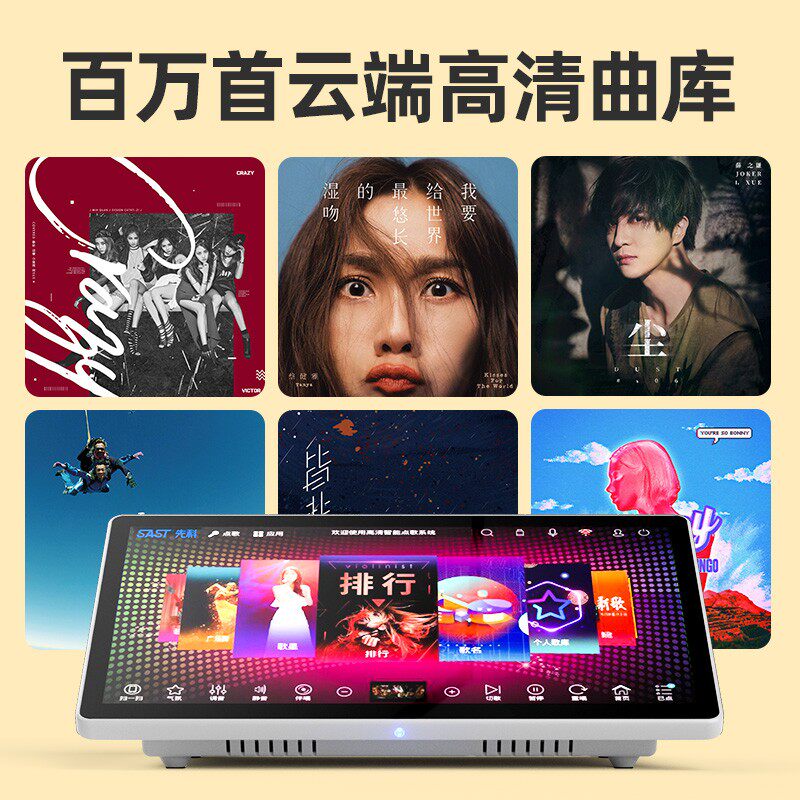 先科家庭ktv套装全套卡拉ok点歌机 南海班潮电器KTV/卡拉OK音箱