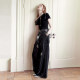 ແມ່ຍິງ Lace Casual Pants Lazy Style Pants ຂາກວ້າງ