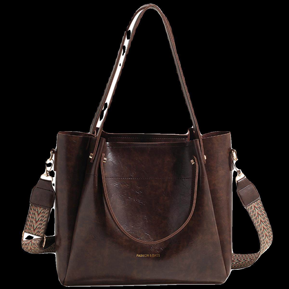 春夏新款大容量手提包包女2025复古单肩腋下包复古通勤斜挎水桶包,淘宝优惠券,粉丝福利购,淘宝优惠卷