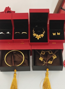 婚庆首饰结婚假五金首饰全套摆件