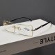 Anti-UV rectangular retro cut-edge sunglasses for men and women