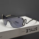 UV resistant retro women's frameless sunglasses
