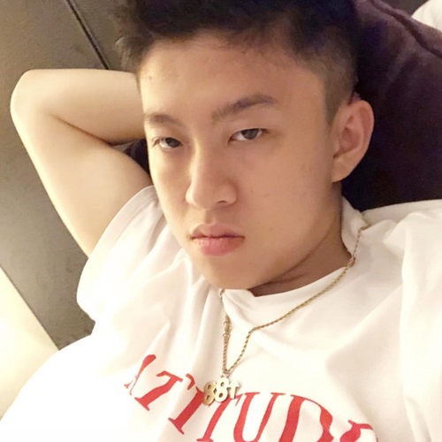 richbrian同款88上升项链潮男蹦迪链子吊坠嘻哈潮钛钢项坠项链女 - 图0