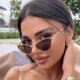 UV proof cat eyes retro men and women metal sunglasses
