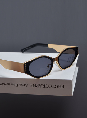 防紫外线椭圆形猫眼复古男女炫彩