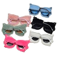Warm sunshade round simple women's plush sunglasses