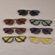European and American retro punk style small frame cat eye sunglasses