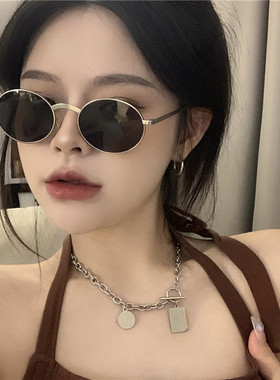 防紫外线椭圆形复古朋克男女